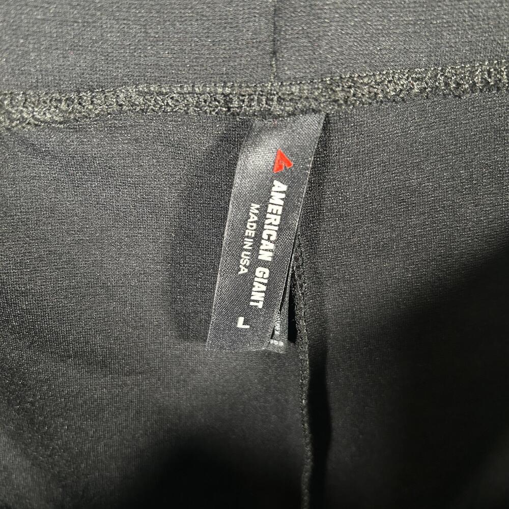 American Giant Ponte Pants Women L Black Knit Pull-On Straight Leg Stretch NEW - Picture 8 of 10